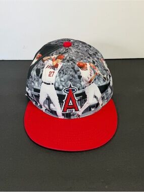Vintage Mike Trout #27 LA  Angels Snapback Hat SGA Sixth Man Promotions EUC